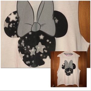LAST CHANCE Minnie Mouse Stars Ribless Tank Top